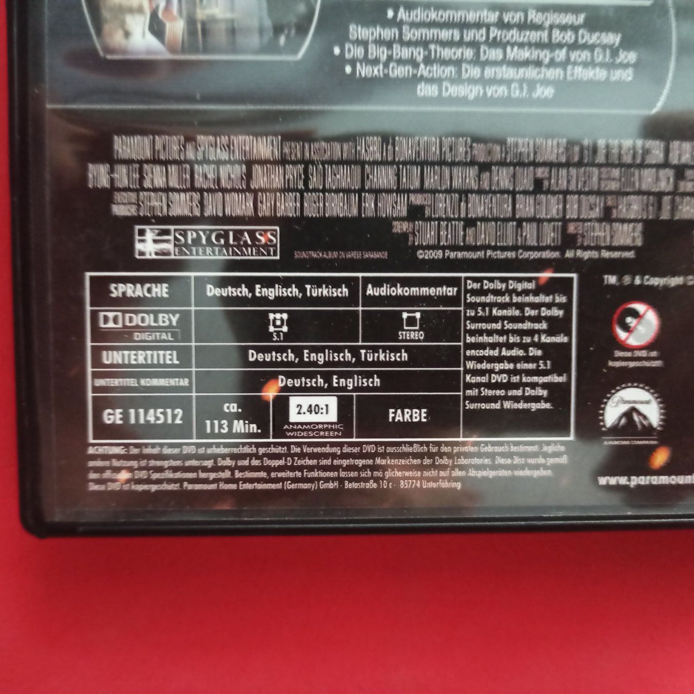 Tutti i DVDs: G.I. Joe - Geheimauftrag Cobra – Usato da Dübendorf venduto da kb86_MOVIE 2