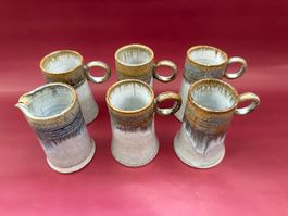 Vintage Kaffeeset Keramik von Elisabeth Vuadens-Truninger