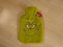 supercoole grüne Wärmeflasche GRINCH kuschligem Bezug  NEU