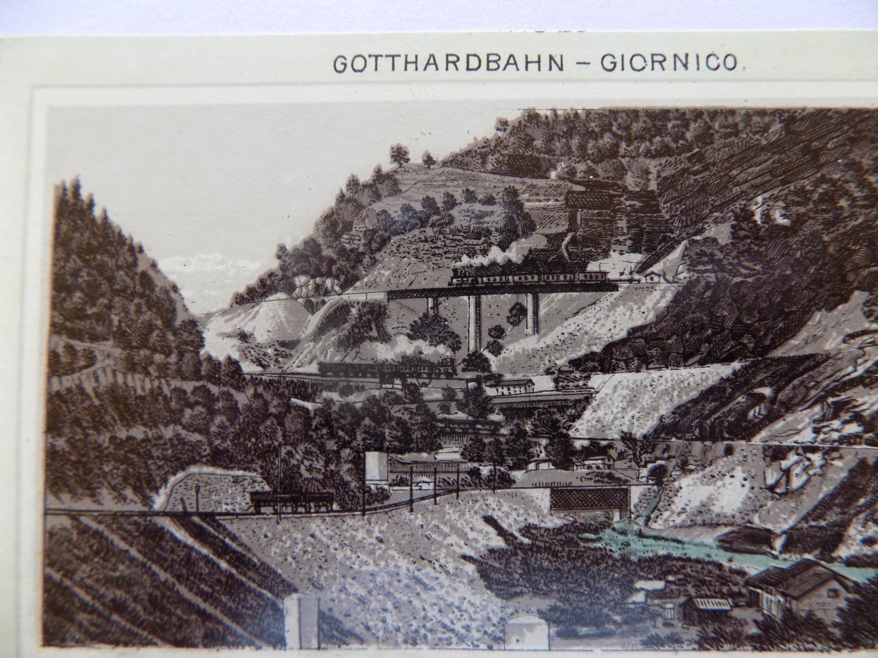 Incisioni: Gotthardbahn - Giornico – Usato da Risch venduto da Antikfee 2