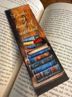 1x Lesezeichen-Buchzeichen-Bücher-Erholung-Zeit für dich