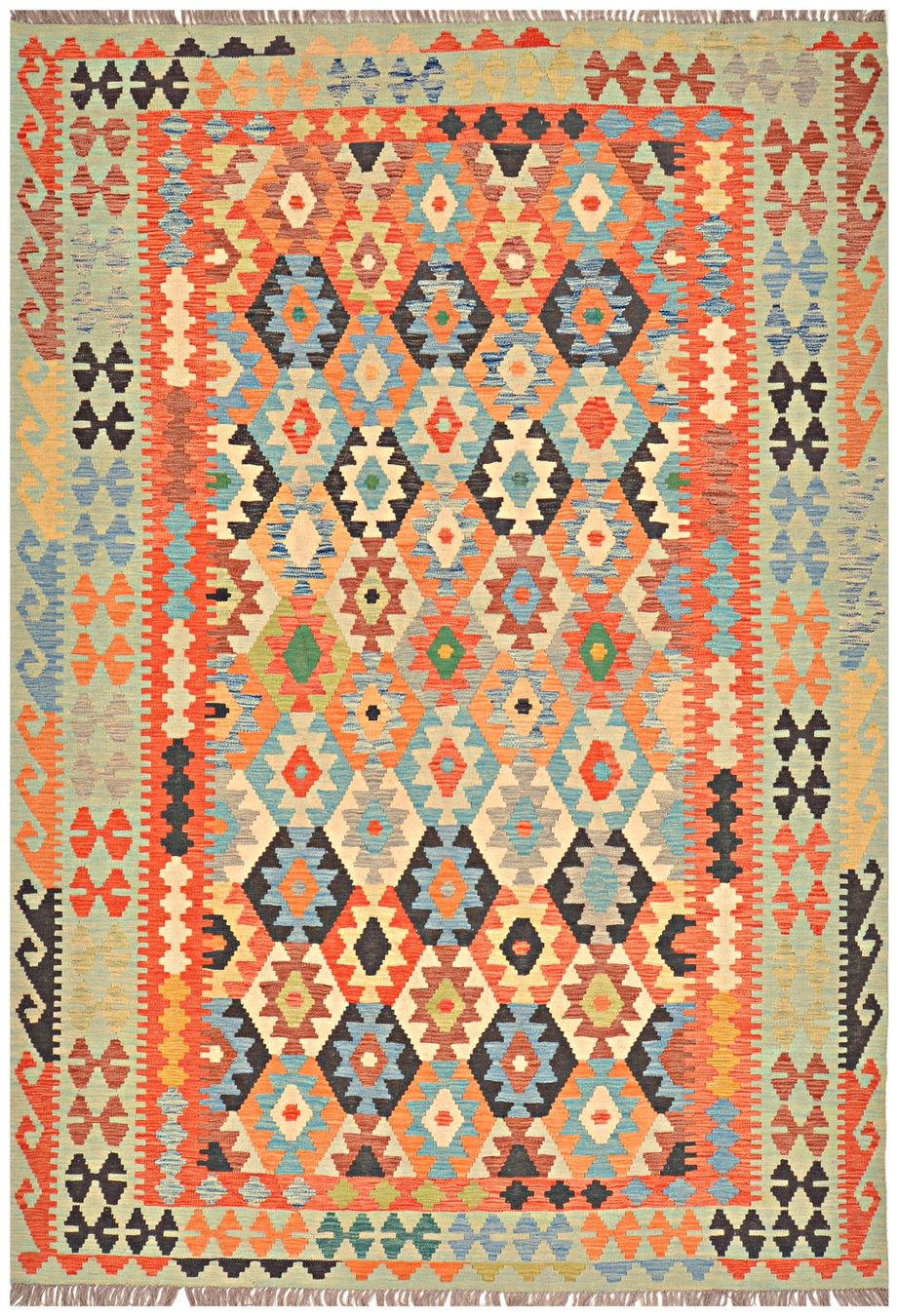Kelim Tappeti: Oriente Afghan Kelim Teppich 200x300 cm – Nuovo e nell'imballaggio originale da Lahore venduto da Fairways79 5
