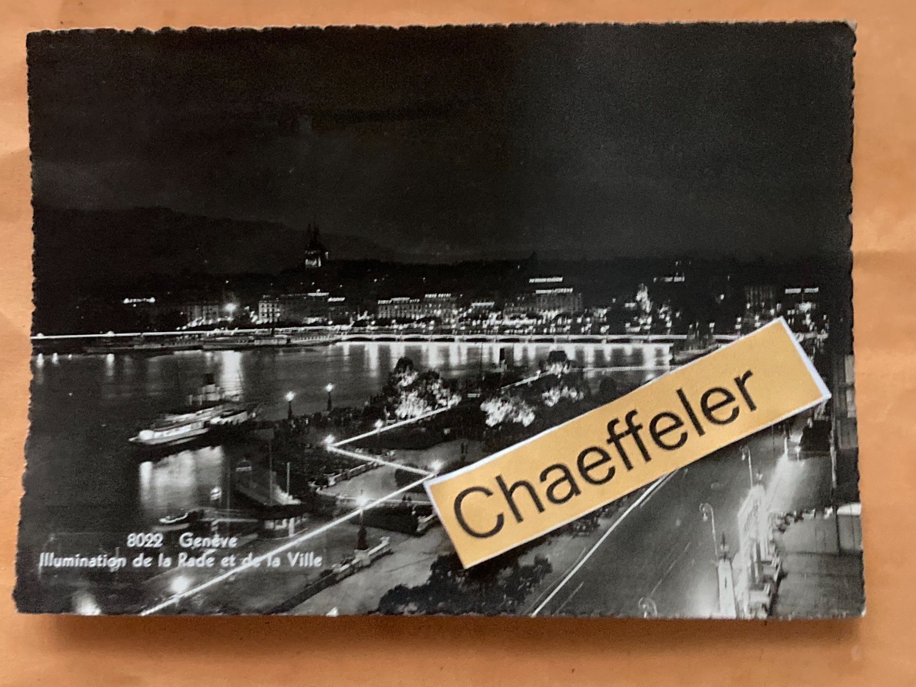 Ansichtskarten: Genève. Illumination de la Rade et de la – Gebraucht aus Zürich von Chaeffeler