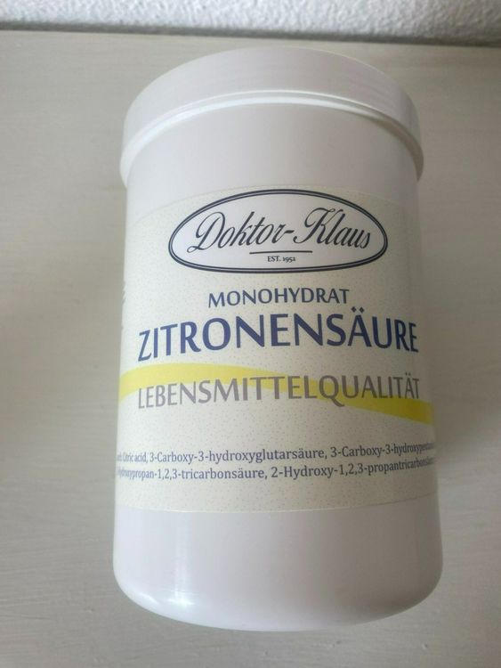 1kg Zitronensäure in Lebensmittelqualität C6H8O7 E330 Loses Pulver - Greenline Serie 1kg Zitronensäure in Lebensmittelqualität C6H8O7 E330 Loses Pulver - Greenline Serie