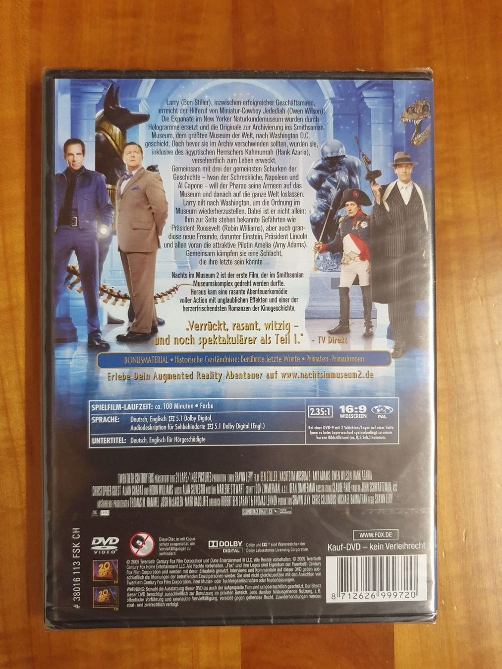 Tutti i DVDs: Ben Stiller - Nachts im Museum 2 DVD – Nuovo e nell'imballaggio originale da Oberdorf BL venduto da BaldenEagle 1