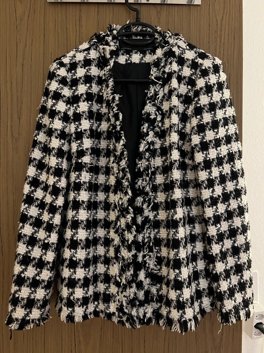 Zara Giacche: Zara Basic Collection Jacke, Gr. M, Schwarz/Weiss – Nuovo (secondo la descrizione) da Rüschlikon venduto da Picpara