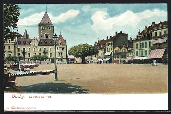 Cartoline postali: AK Ouchy, La Place du Port – Usato da Berlin venduto da bartko-reher