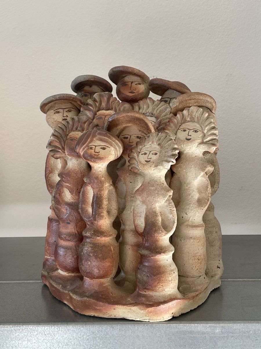 Skulpturen & Statuen: Michèle Raymond large group piece in grès midcentury  – Gebraucht aus Basel von Amechan. 2