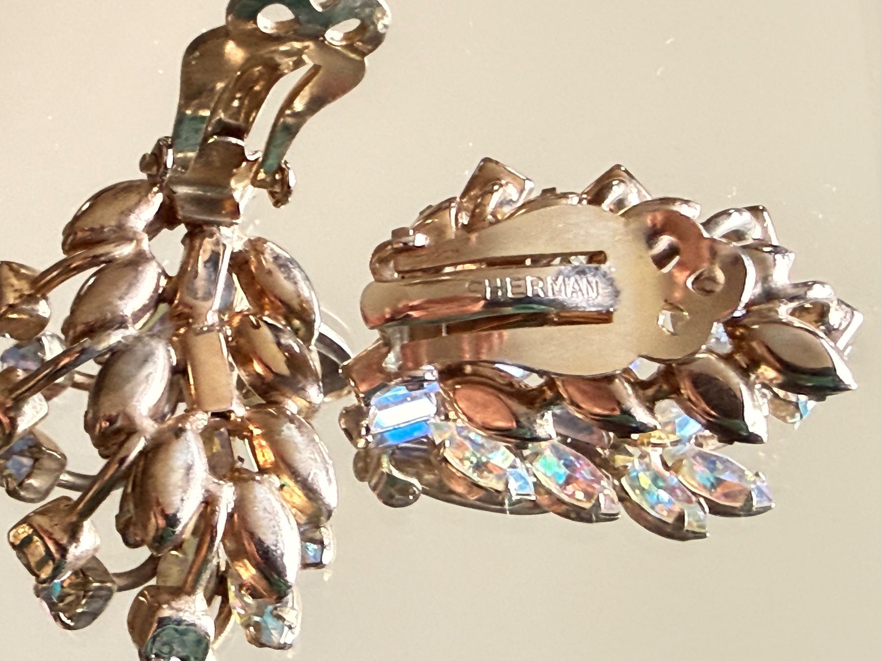 Ohrringe & -stecker: Orginal Vintage SHERMAN Ohrclips – Gebraucht aus La Conversion von angel-gini 2