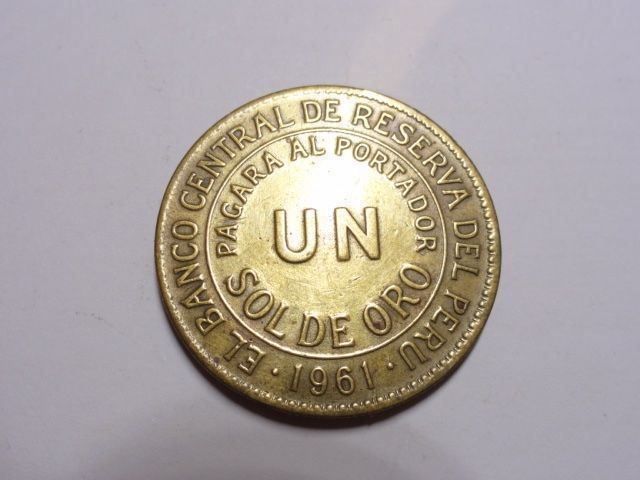 Tutti le monete: PERU (UN SOL DE ORO) 1961 – Usato da ZUFIKON venduto da SULMI01