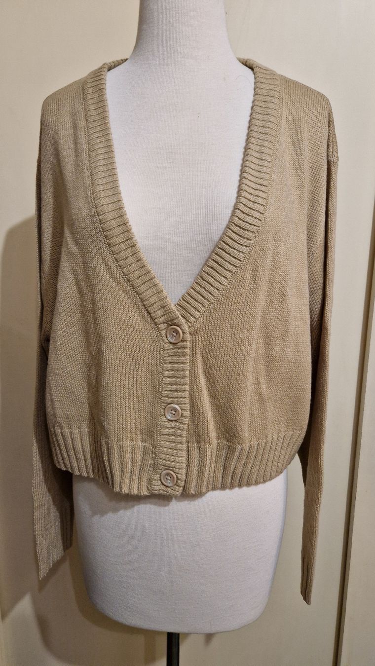 H&M Jacken: H&M Divided - Kurze Strickjacke Beige Gr. XL – Neu (gemäss Beschreibung) aus Oberengstringen von Sheera7