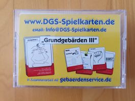 Spiel- und Übungskarten Grundgebärden lll (DGS)