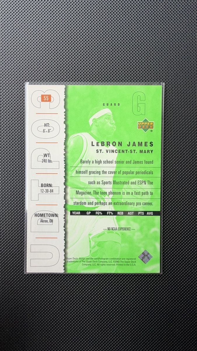 Nba Sammelbilder & Trading cards: Rookie LeBron James Upper Deck Top Prospects 2003 – Gebraucht aus Affoltern am Albis von mr_choppa 1