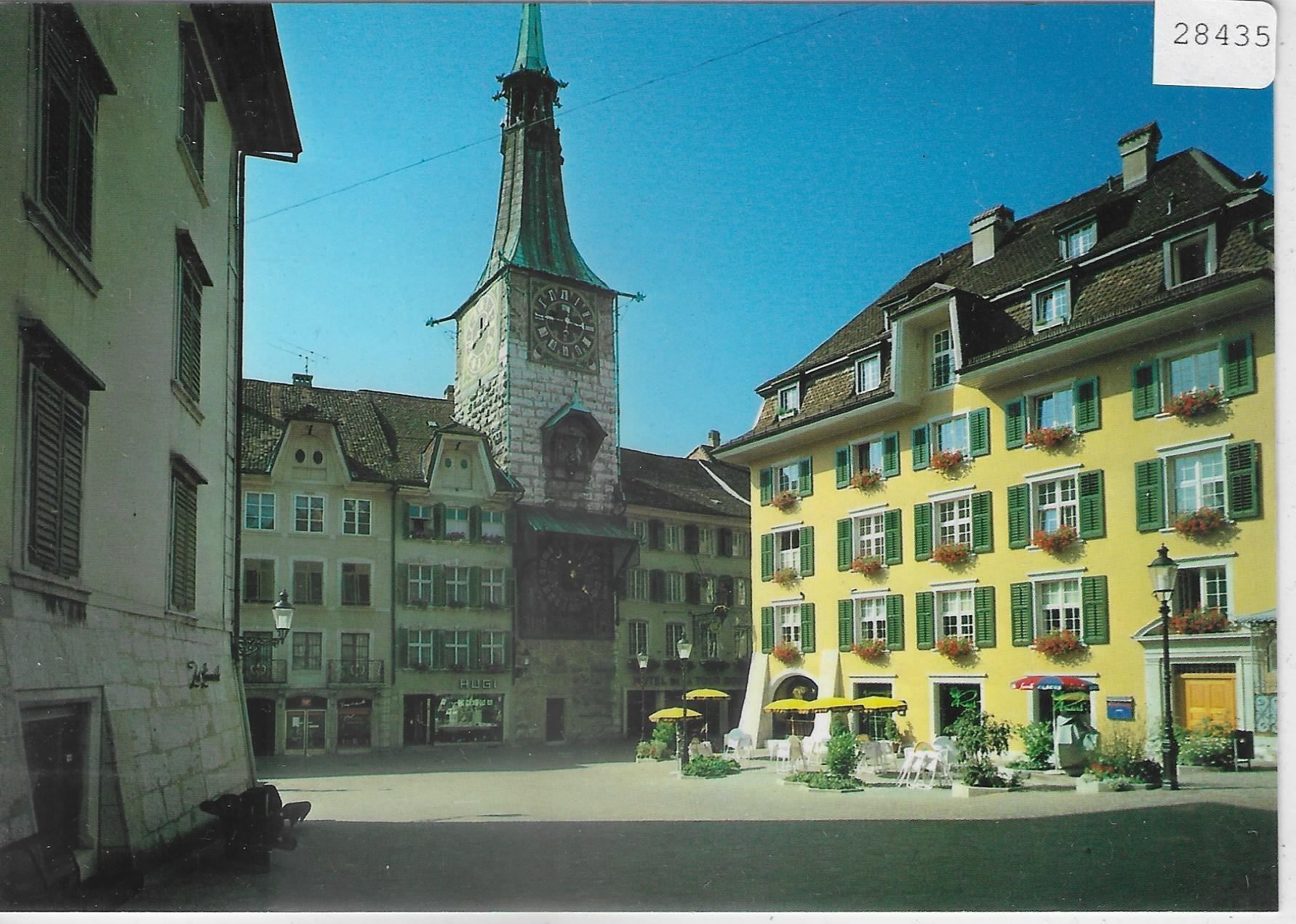 Cartoline postali: Solothurn - Zeitglockenturm mit Uhr – Usato da Ettingen venduto da Kartenplanet