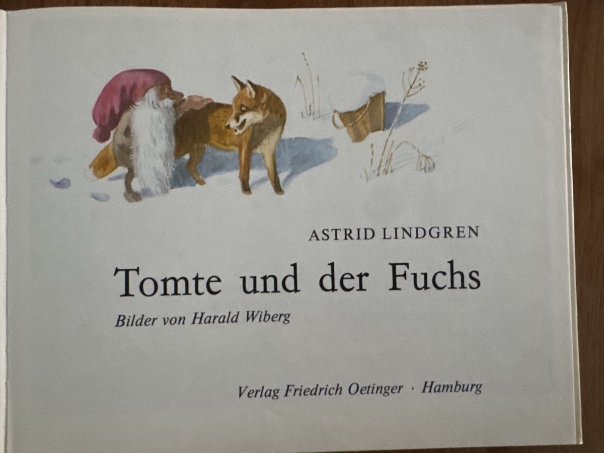 Libri: Tomte und der Fuchs Kinderbuch Astrid Lindgren – Usato da Hagendorn venduto da KALU27 2