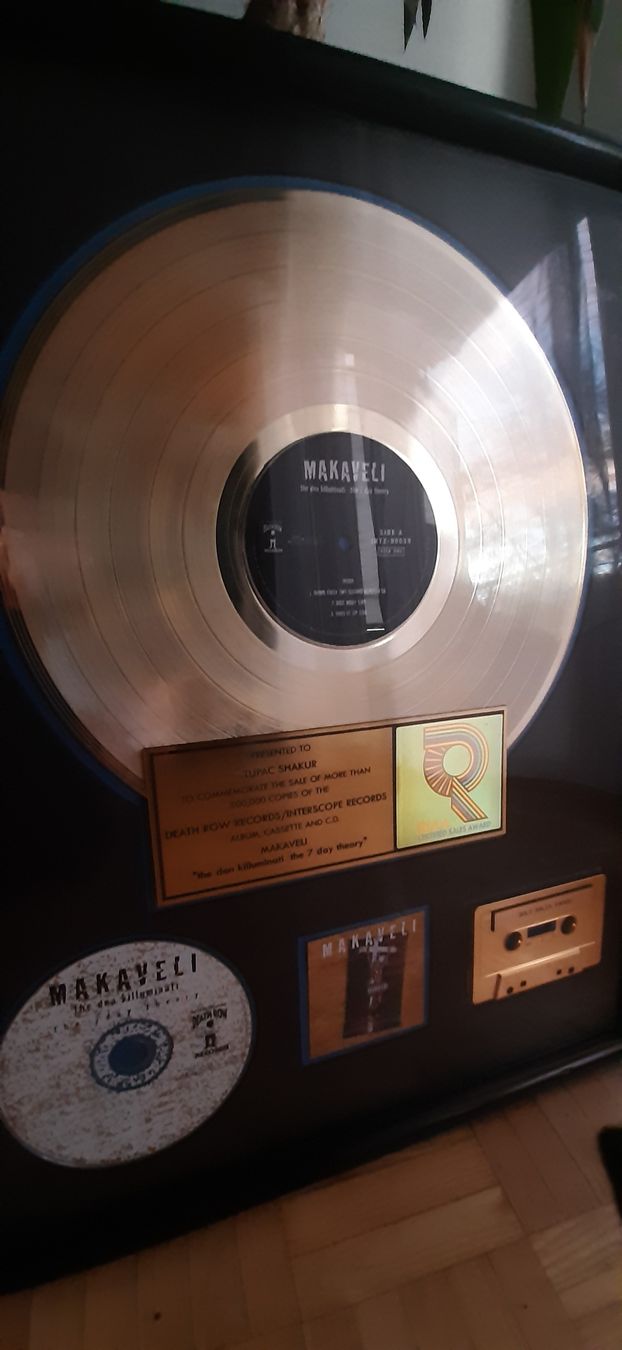 Sonstiges zum Sammeln & Seltenes: 2Pac RIAA award - Makaveli - Presented to 2Pac - rare – Gebraucht aus Watt von Tomaf 2