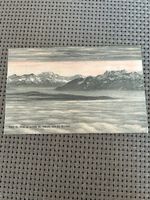 Carte postale ancienne Dent du Midi et Valais Suisse!