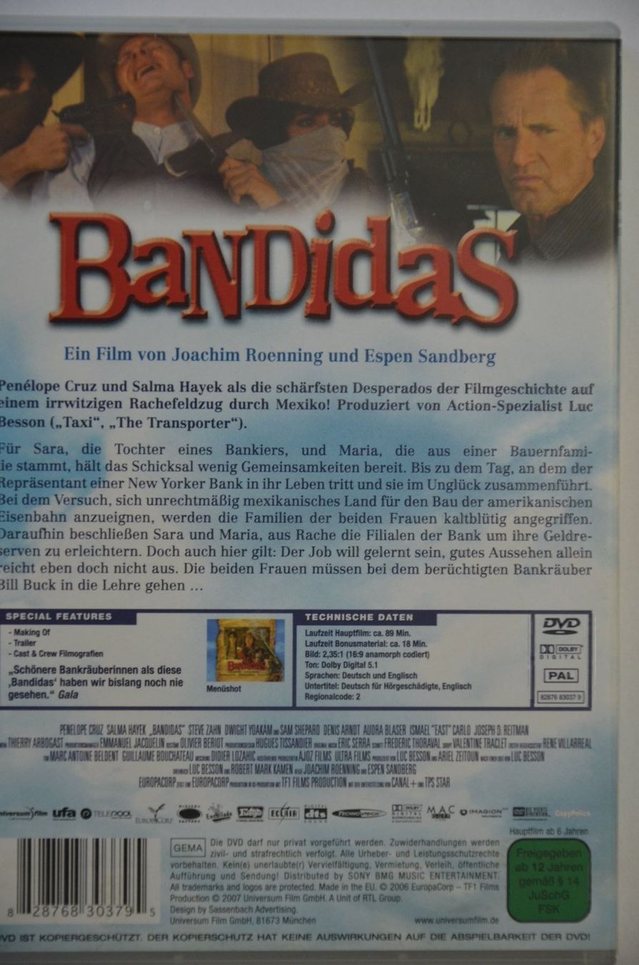 Tutti i DVDs: Bandidas – Nuovo (secondo la descrizione) da Wetzikon ZH venduto da bausie 1