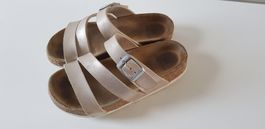 Sommerschuhe/Schlüpfer, silbern, Gr. 32   Elefanten