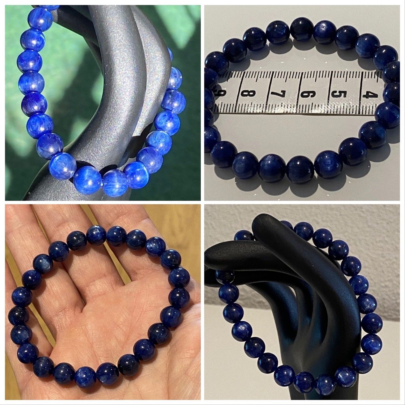 Bracciali & Braccialetti: Armband mit echten Kyanit/Katzenaugen – Nuovo e nell'imballaggio originale da Matten b. Interlaken venduto da kero71 5