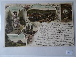 Alte Ansichtskarte Gerweiler 1902 Bahn Elsass Schwarzwald...