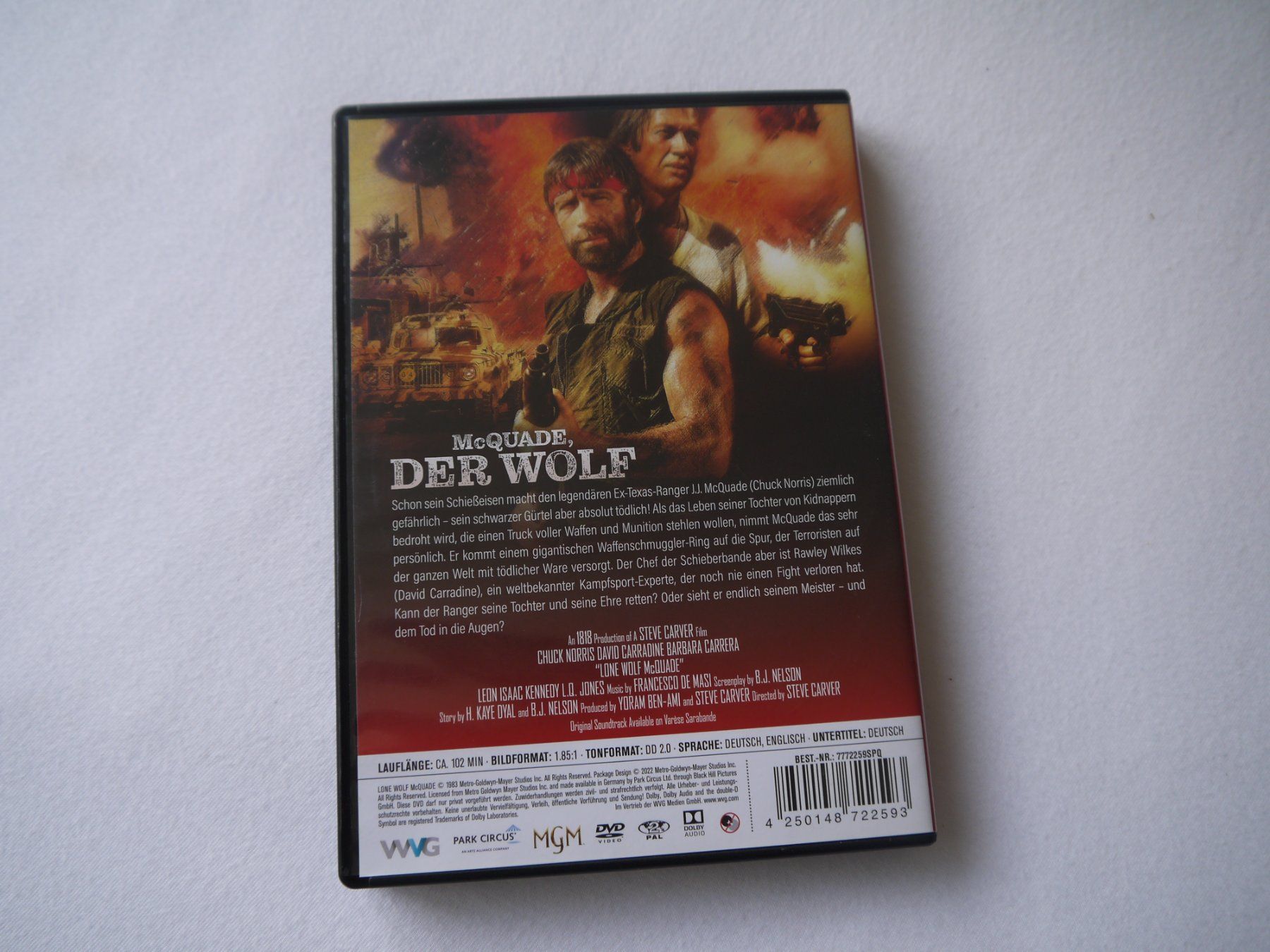 Tutti i DVDs: McQUADE - DER WOLF(1983) -Chuck Norris/David Carradine – Usato da Hagendorn venduto da Blaf 1