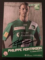 Signed Philippe Montandon Football Card FCSG 2012/13