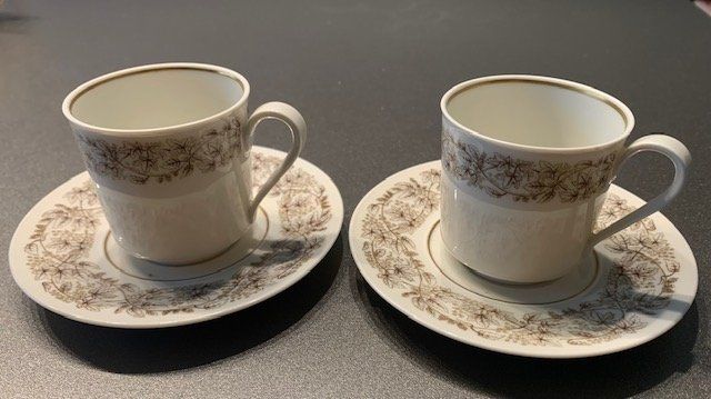 Set di piatti: 6 einzelne Espresso Tassen mit Unterteller – Usato da Gundetswil venduto da Egro100 4