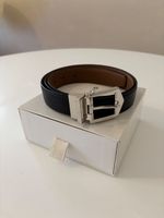 Givenchy Ledergürtel, Wendbar Schwarz/Braun, 100 cm
