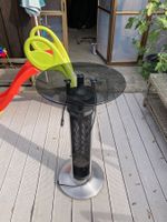 Heiztisch / Stehtisch mit Licht für gemütliche Stunden