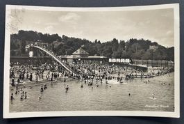 Zürich Strandbad mit Wasserrutsche, ca. 1950