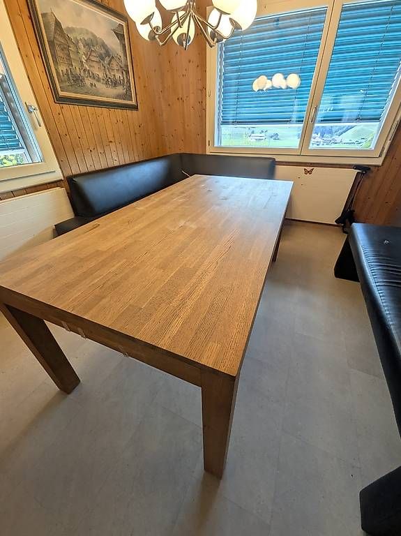 Tische: Esstisch Eiche (180 x 90 cm)  Stabil & einfach zerlegbar – Gebraucht aus Ennetmoos von Manugabriel 2