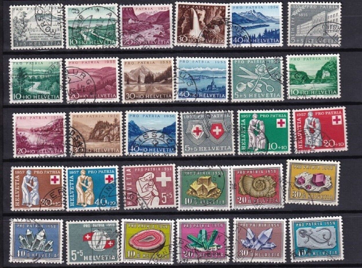 Alle Briefmarken: PP ab Anfang bis 1959 gestempelt – Gebraucht aus Frauenfeld von Interessent1 3
