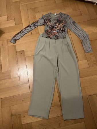 C&A Bundfaltenhose, neuwertig mit Oberteil