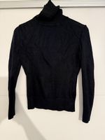 Schicker Damen Rollkragenpullover schwarz Grösse M