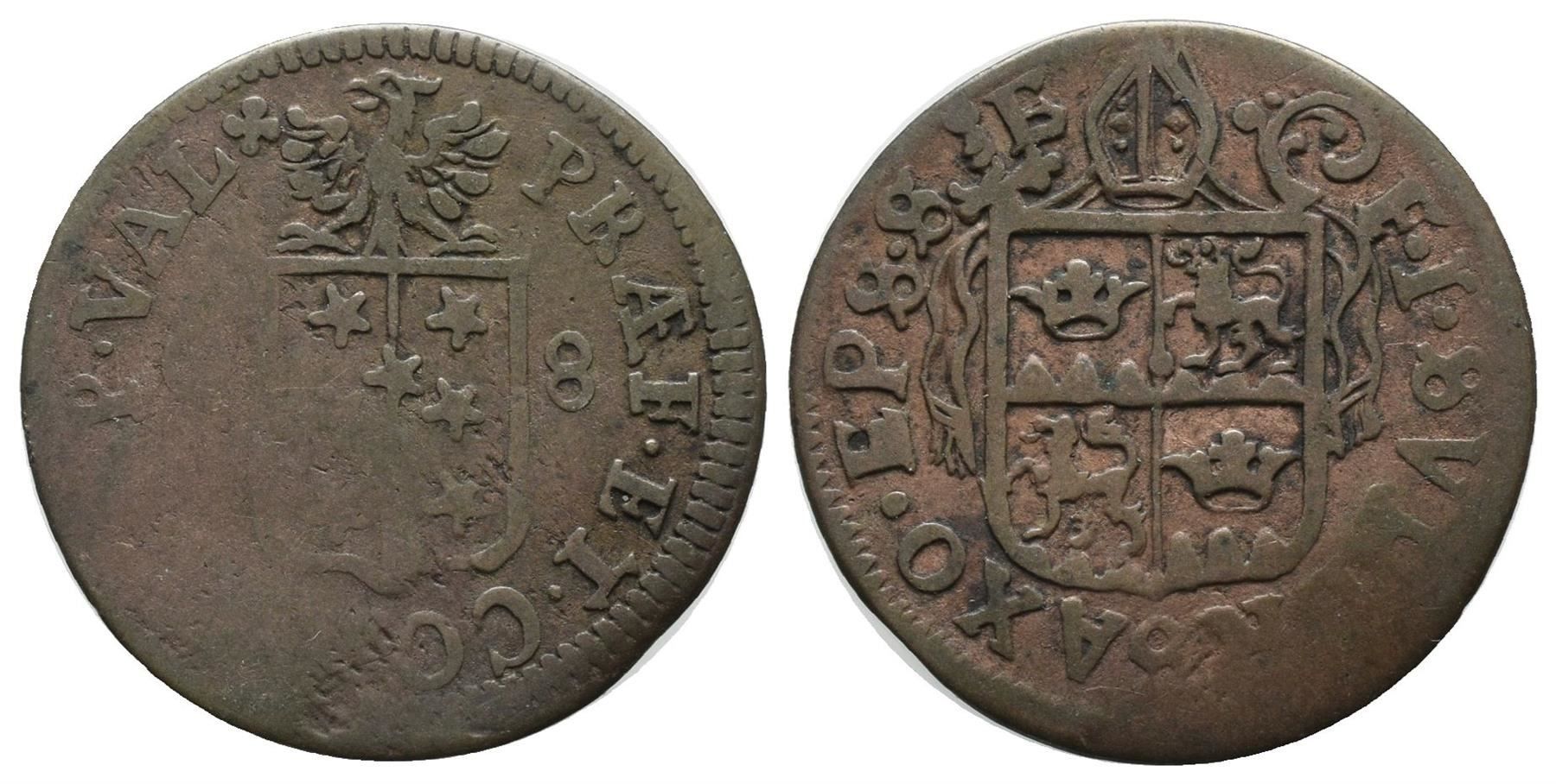 Tutti le monete: Wallis Halbbatzen 1708  /2265 – Usato da Trimbach venduto da Solothurn1