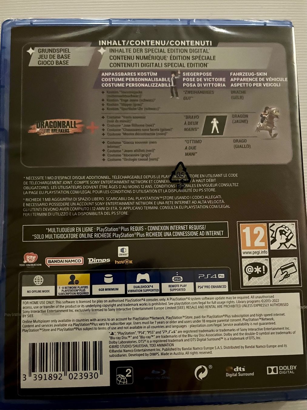 Sony Giochi: PS4 Dragon Ball: The Breakers NEU – Nuovo e nell'imballaggio originale da horn venduto da amazona01 1