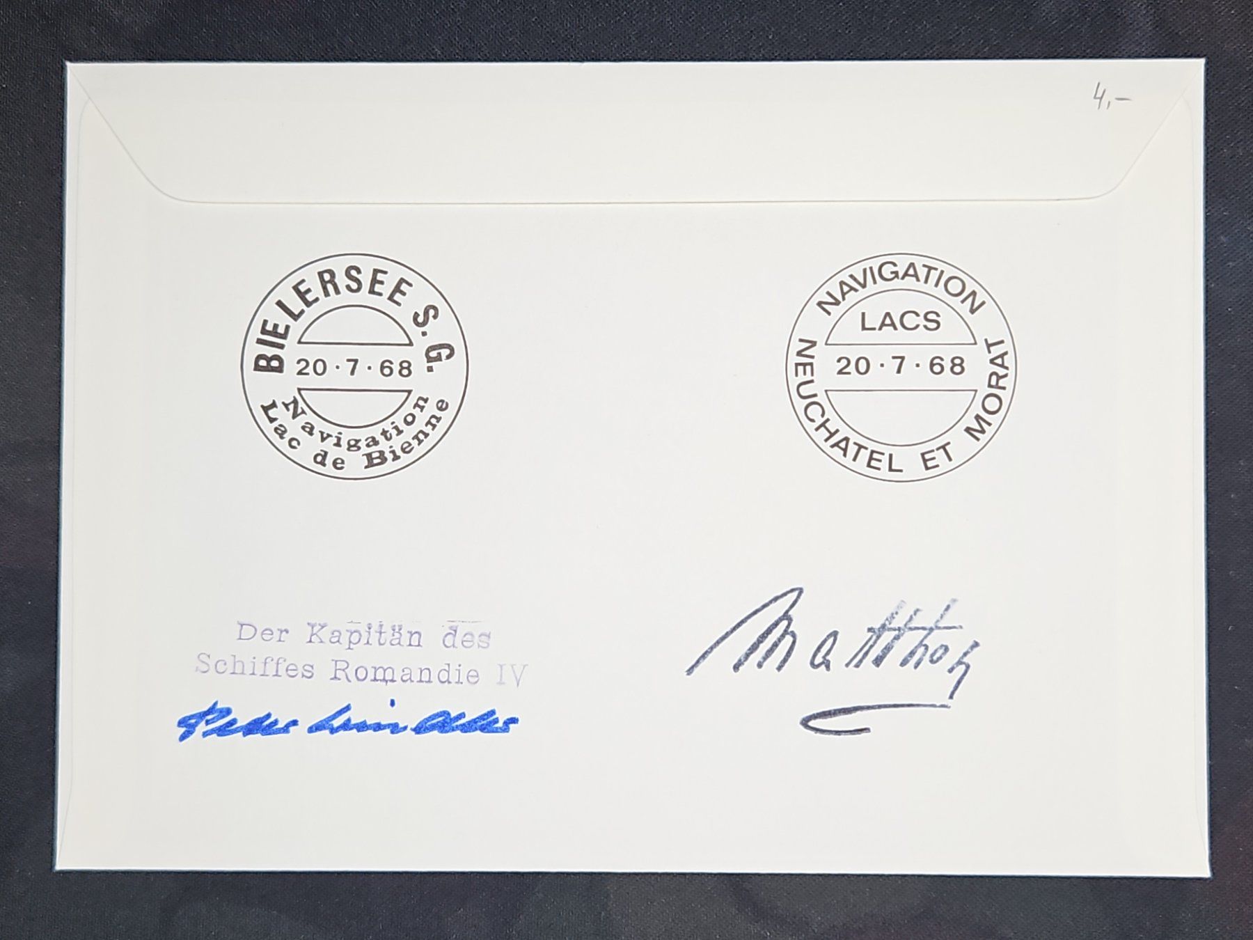 Tutti i francobolli: CL23 Enveloppe + Timbre Suisse 1968 – Usato da Cousset venduto da Patrick_Collections 1