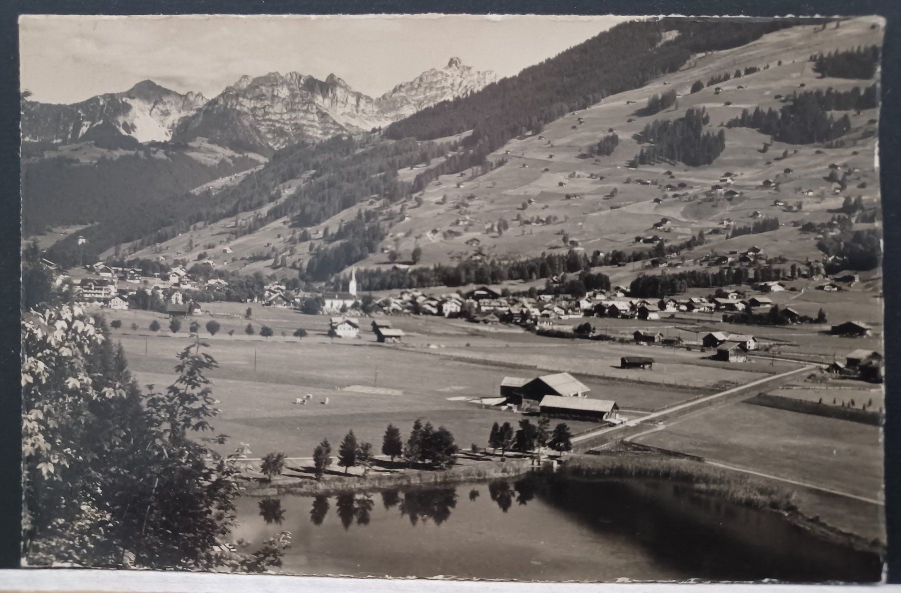 Cartoline postali: BE, Lenk mit Spielgerten, 1948 – Usato da Aarau Rohr venduto da mgvw
