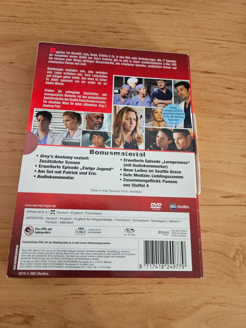 Tutti i DVDs: Grey's Anatomy 4. Staffel – Usato da Tann venduto da Pepiino 1