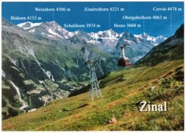 Zinal - Luftseilbahn Sorebois