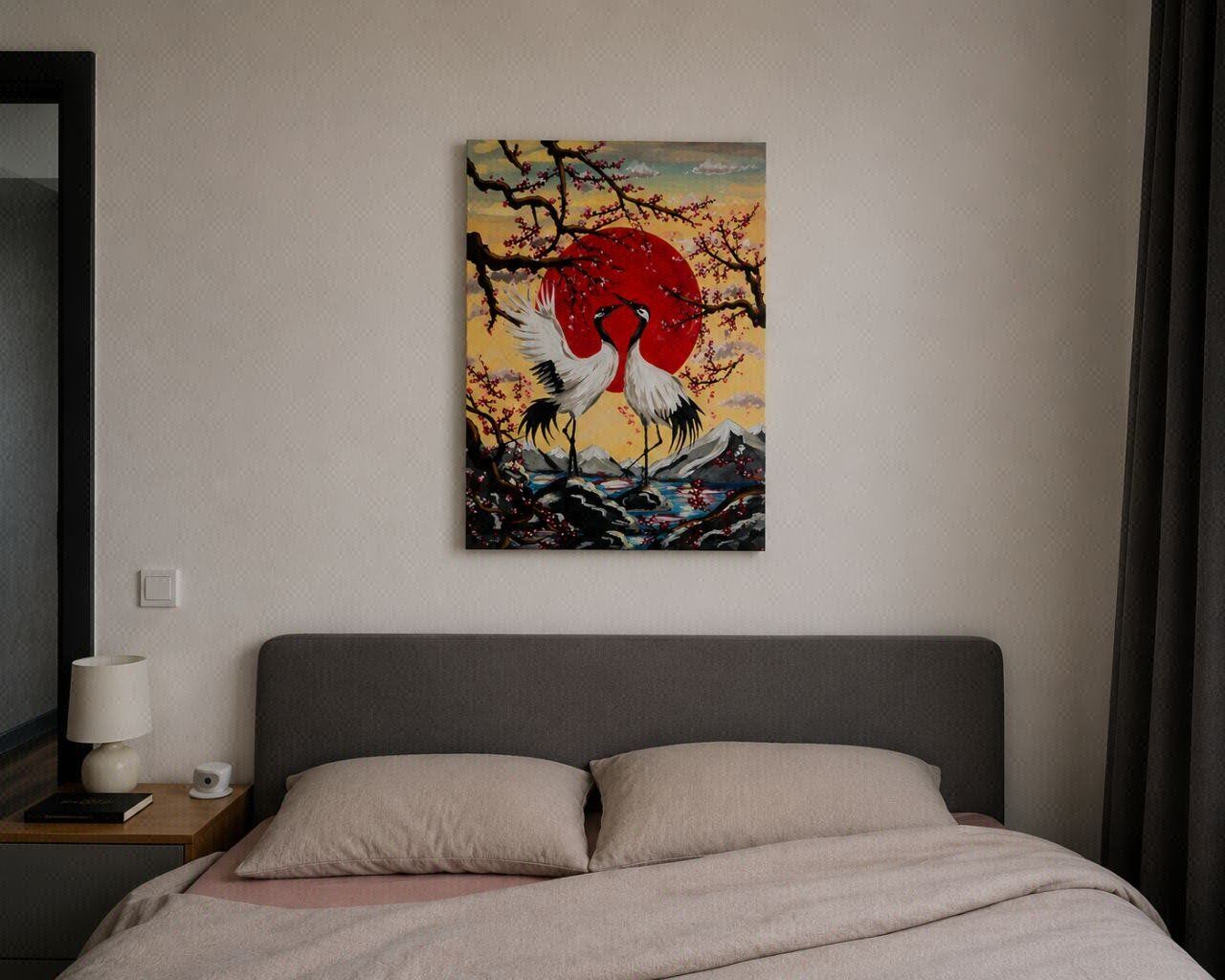 Dipinti: Gemälde Kranichen im japanischen Style 50x40 – Nuovo (secondo la descrizione) da Oensingen venduto da ale_ftv9 3