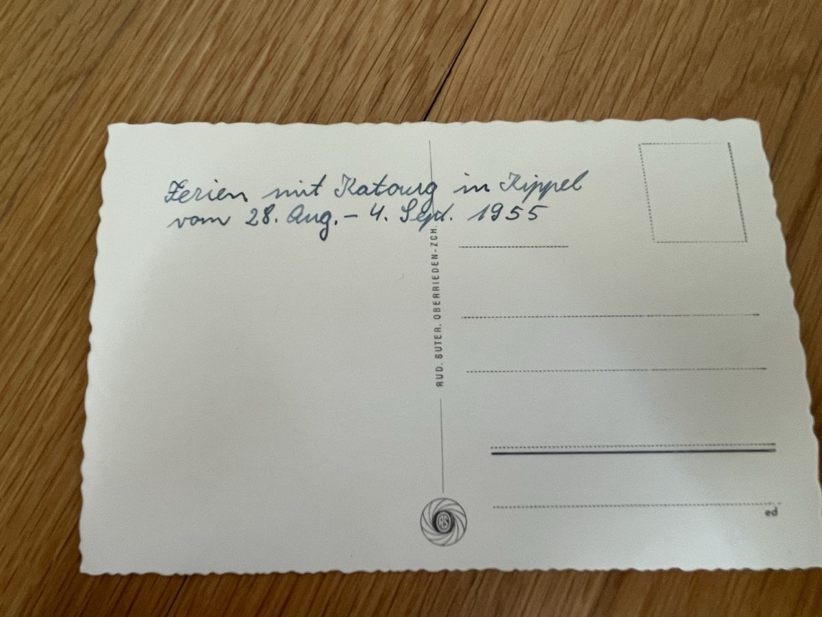Cartoline postali: Ansichtskarte Kippel im Lötschental 1955  – Usato da Zürich venduto da Sansol79 2