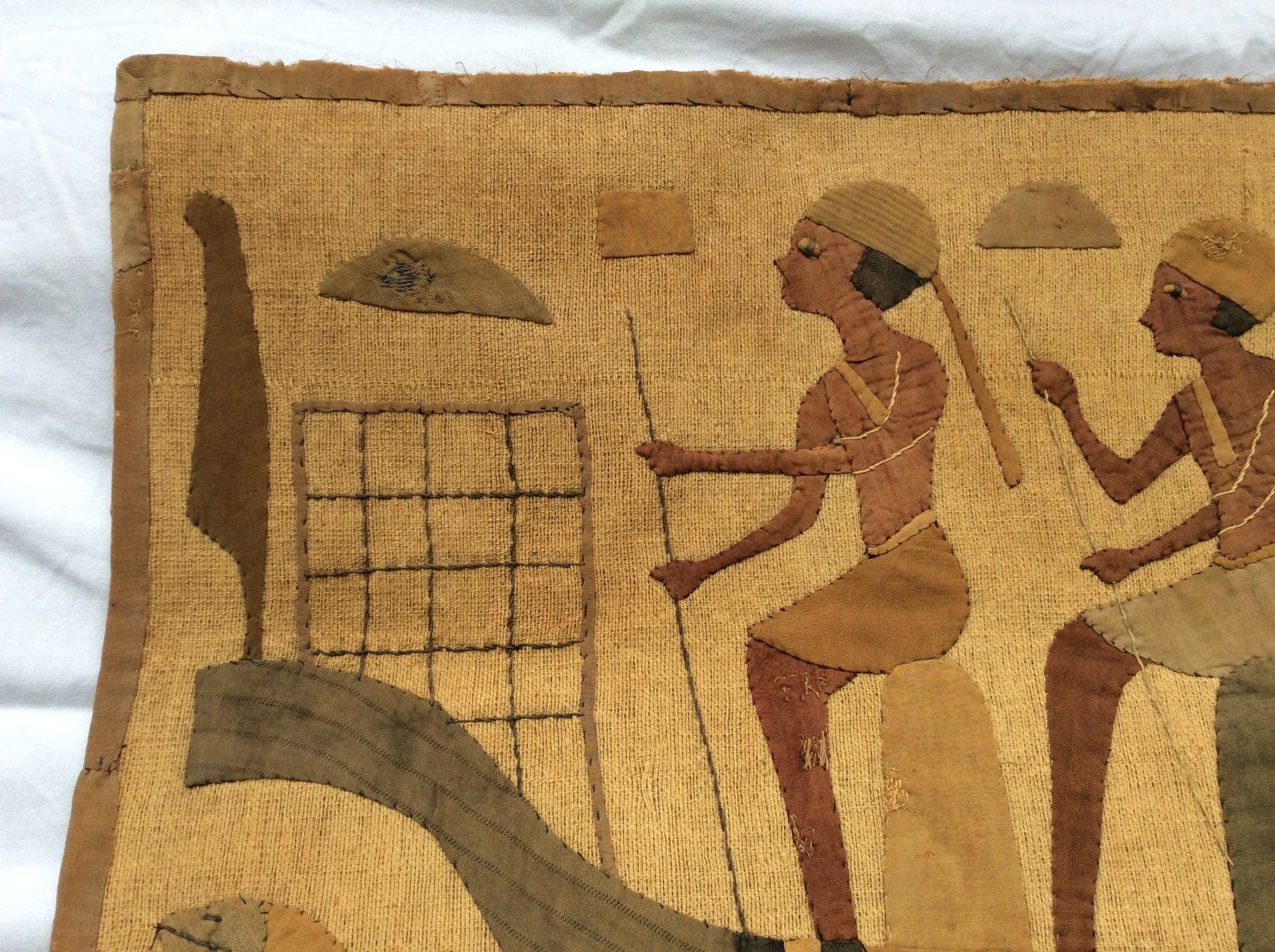 Tableaux: Appliqué de tissus - Egypte – D'occasion à Genève par edelweiss1900 5