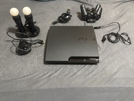 Sony PlayStation 3 Slim 320 GB CECH-3004B mit Zubehör