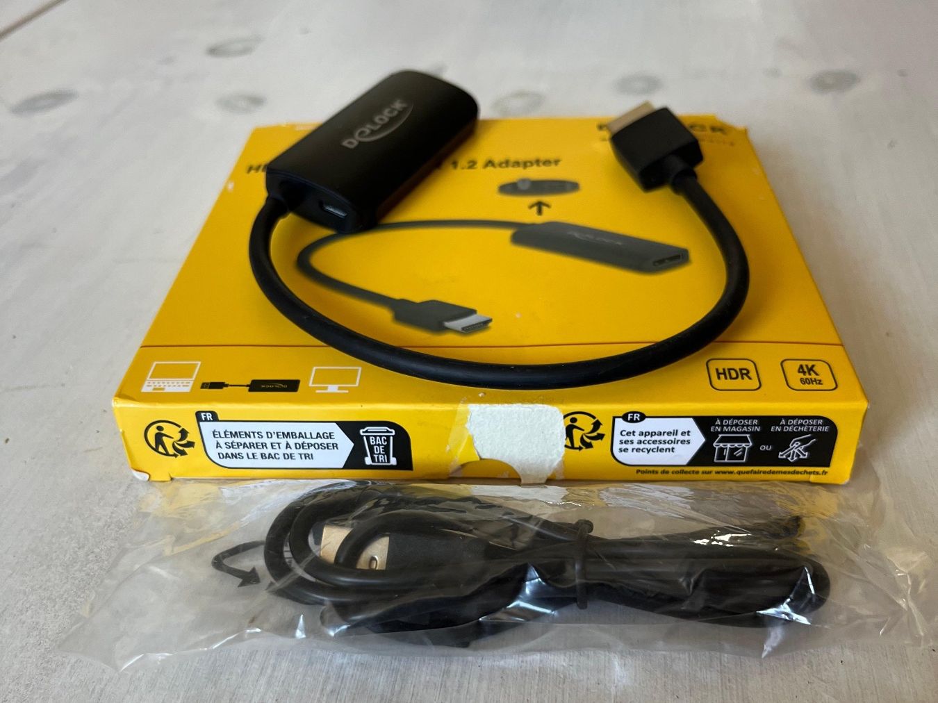 Unità & Adattatore: Delock HDMI zu DisplayPort 1.2 Adapter 4K neu – Nuovo e nell'imballaggio originale da Tafers venduto da JP911 1