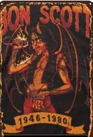 AC/DC Bon Scott  Blechschild Metal Rock Band