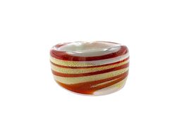 Ring Murano Glas G 56 Breite 14mm