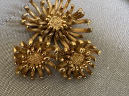 Parure Vintage Orena Paris Broche , Boucles d'Oreilles Clips