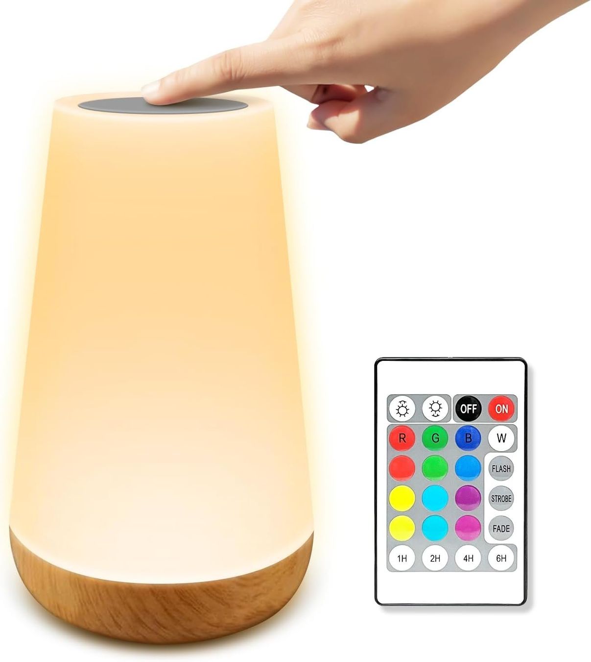 Lampade: Nachttischlampe LED Touch Dimmbar mit 13 Farben – Nuovo e nell'imballaggio originale da Châtelaine venduto da topshop.switzerland